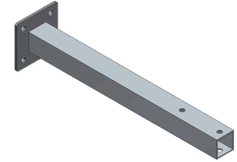 SOPORTE ATORNILLABLE SALVA CICLISTA ALITE 50x50x3 mm