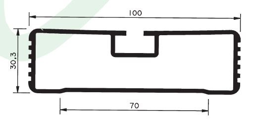 PERFIL RECTO SALVACICLISTAS L 2.116 mm