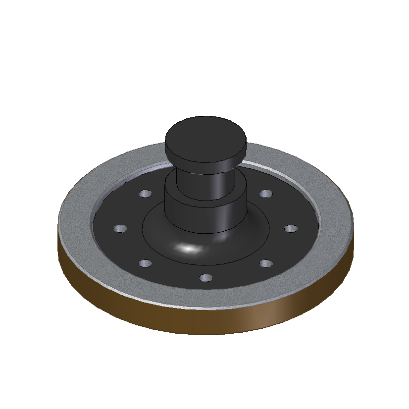 JOST 04.KZ1010 KING PIN 2" + PLATO PLACA 10 mm H50-X