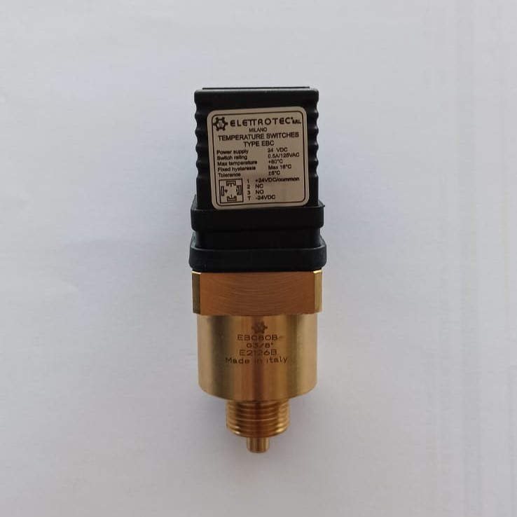 TERMOSTATO ELETTROTEC EBC 80 B CONMUTADO BIMETALICO 3/8" 80ºC