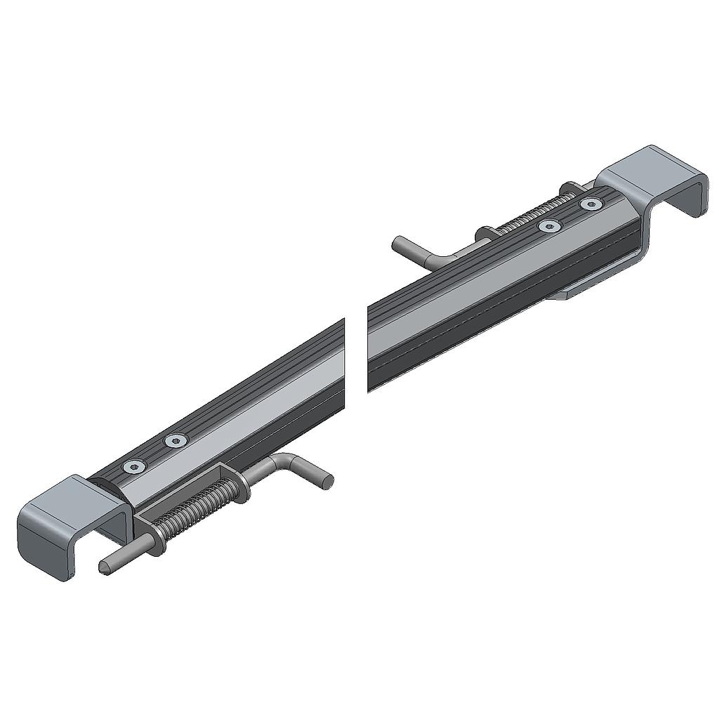 ARQUILLO ALU ANOD. NEGRO PUNTO 50 mm TIPO CIERRE GANADERO PASAMANOS 50 mm 