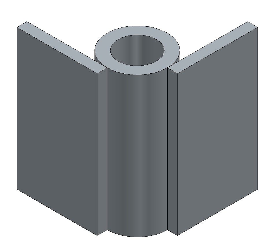 SOPORTE TIPO CASQUILLO PARA ARQUILLOS SOBRE PASAMANOS 50, 75 ó 85 mm