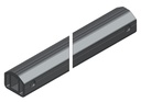 ARQUILLO ALU ANOD. NEGRO RECTO TIPO ECO-LIGHT PASAMANOS 75 mm 