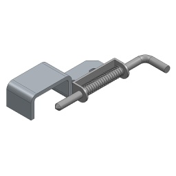 [009-011-2-093] SOPORTE PARA ARQUILLO TIPO CIERRE GANADERO PARA PASAMANOS 85 mm 